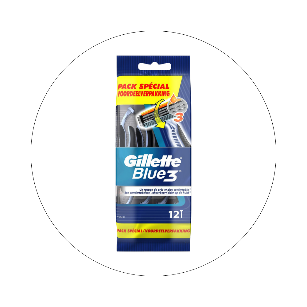 GILLETTE - Rasoirs Jetables Blue 3 / réf. 80717403