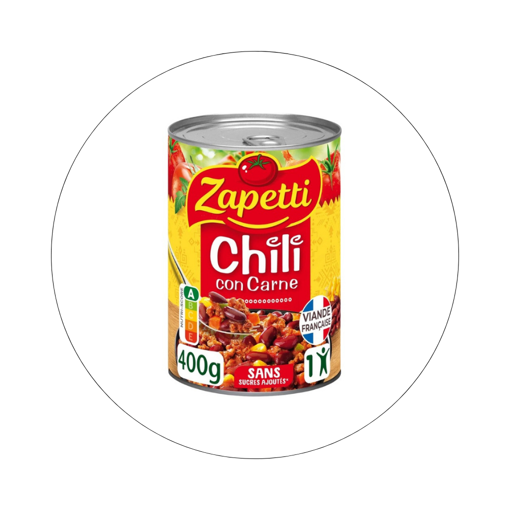 ZAPETTI - Chili Con Carne au Boeuf
